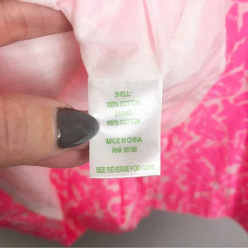 LILLY PULITZER | Chandie Cosmic Pink Strapless Fit & Flare Dress Women’s Size S - Picture 9 of 11